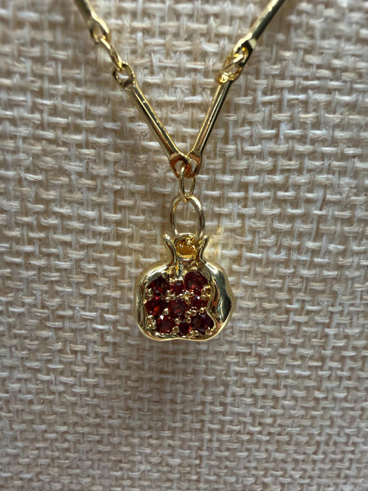 Pomegranate Pendant Necklace