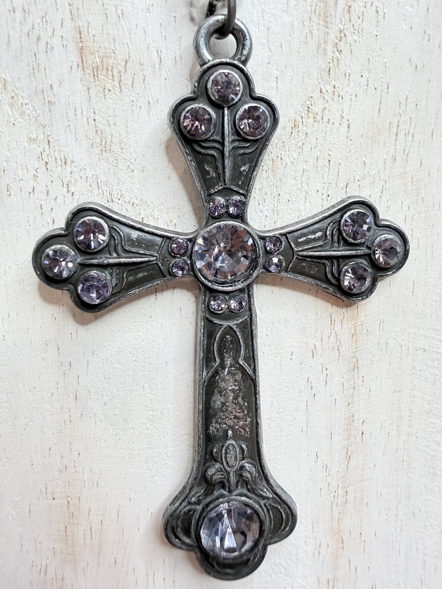 Ashen Cross Necklace