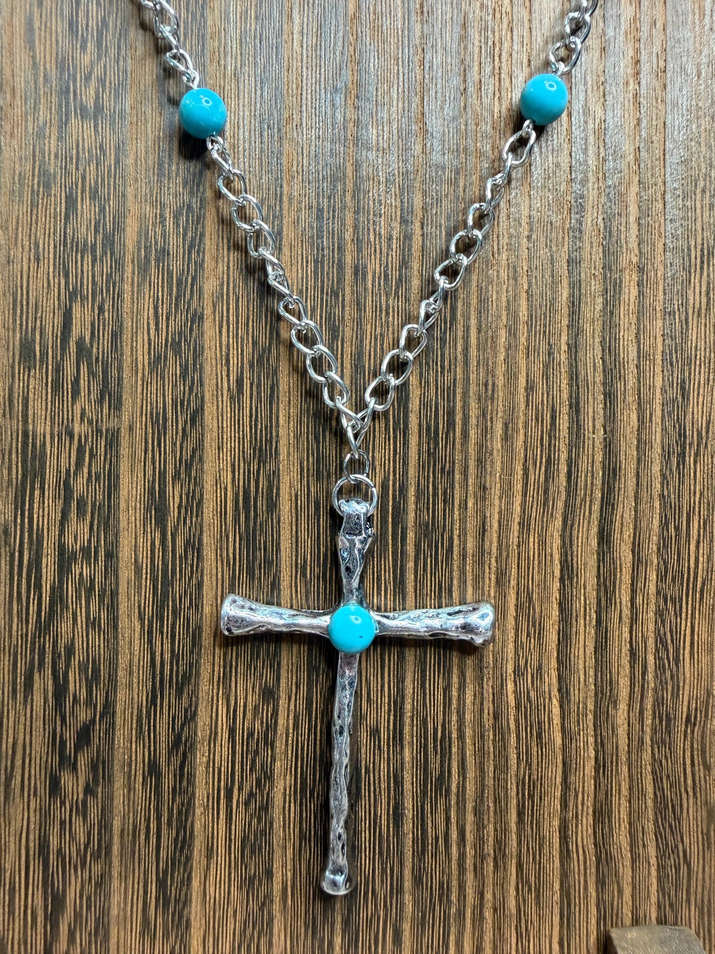 Backroad Cross Necklace