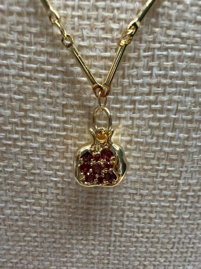 Pomegranate Pendant Necklace