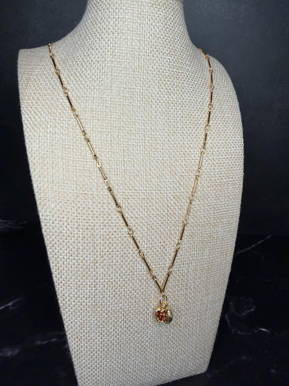 Pomegranate Pendant Necklace