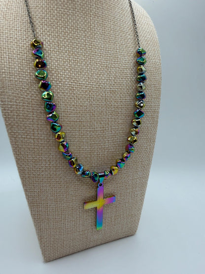 Faith in Color Cross Necklace