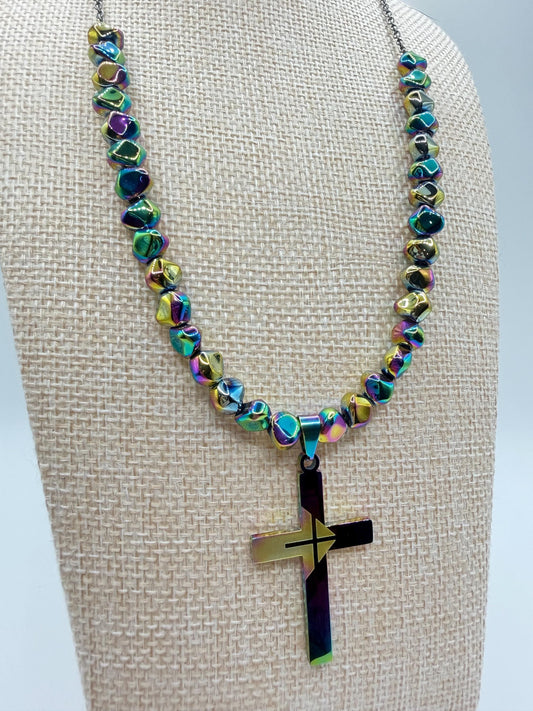 Faith in Color Cross Necklace