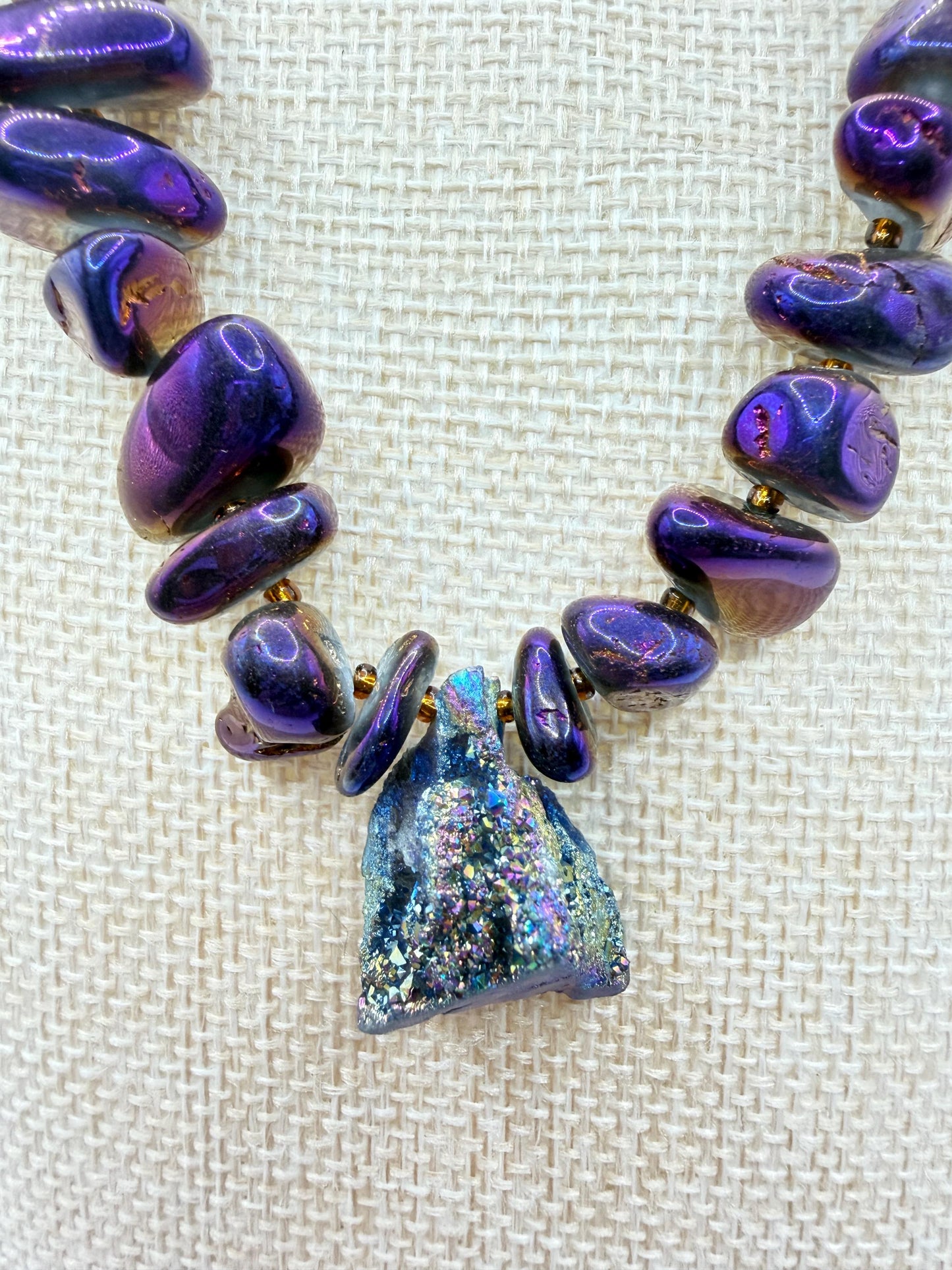 Violet Current Quartz Necklace