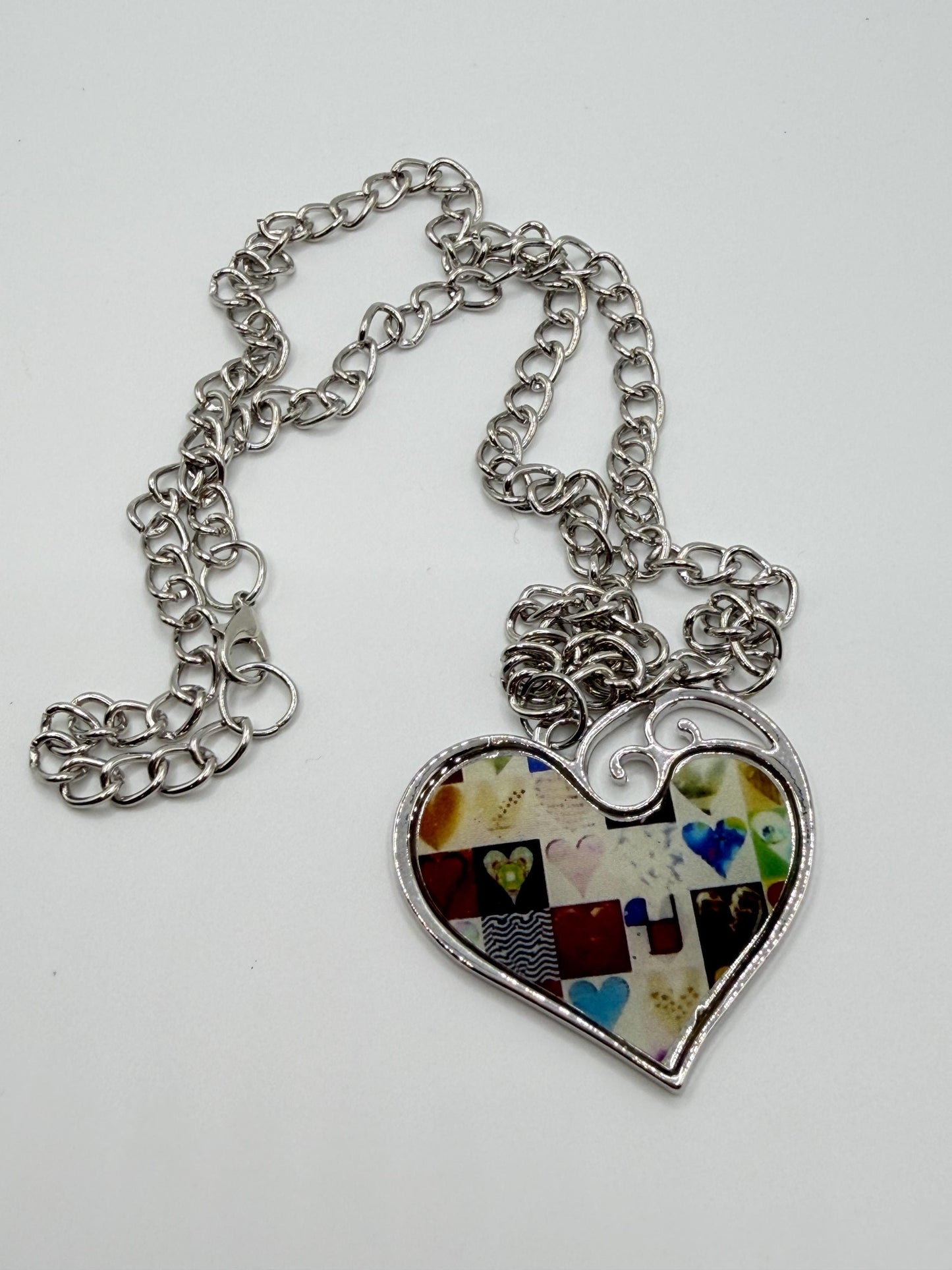 Patchwork Heart Necklace