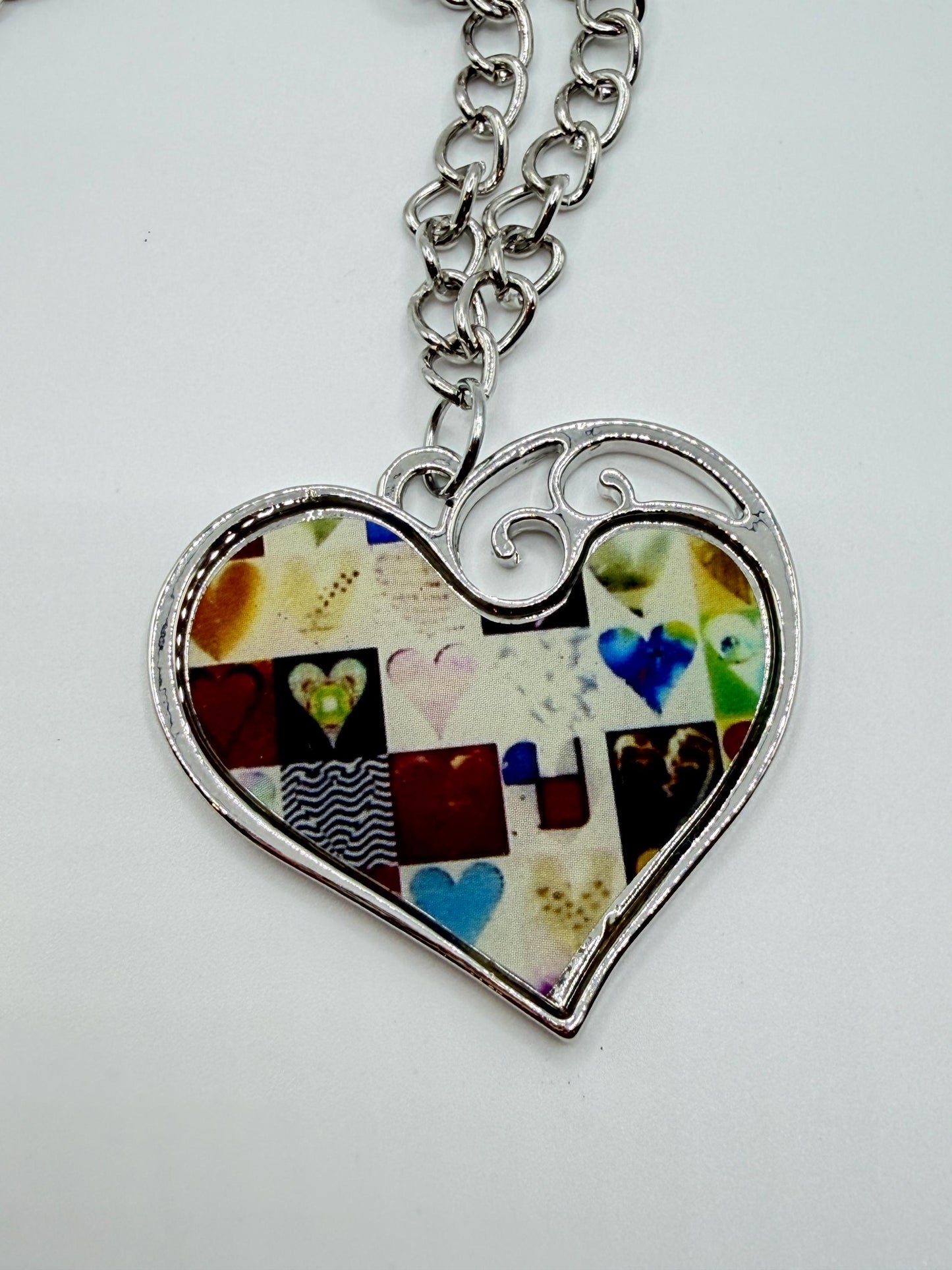 Patchwork Heart Necklace