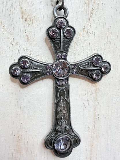 Ashen Cross Necklace
