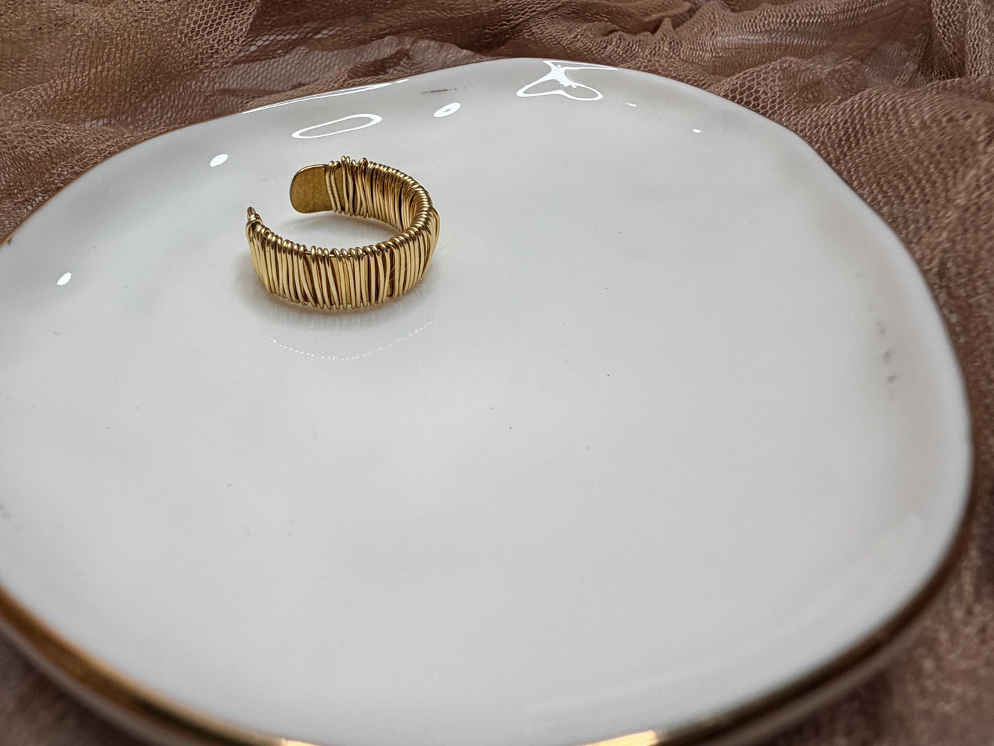 Golden Current Ring