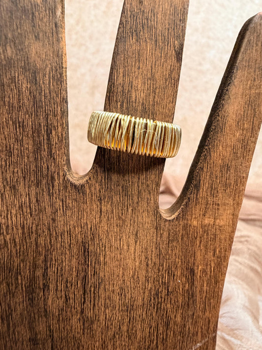 Golden Current Ring